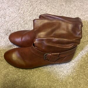 Slip on Brown Ankle Boots Sz 12